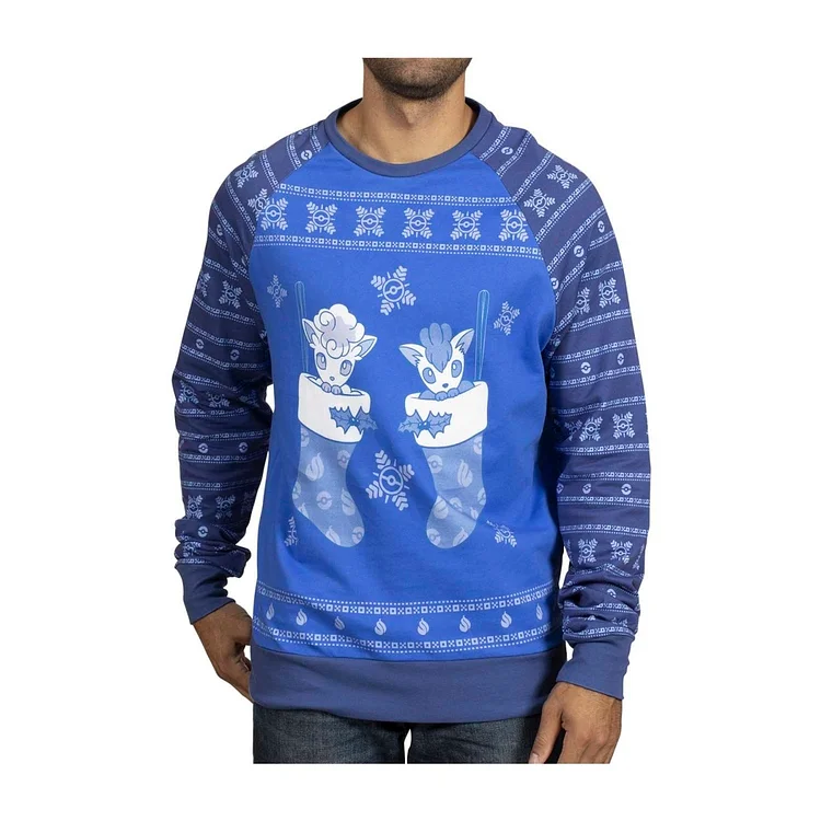 Vulpix Stocking Holiday Crew Neck Sweatshirt - Adult