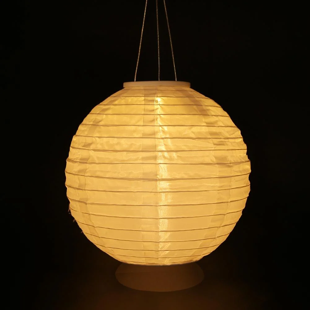 LED Solar Lantern Ball Light Waterproof Outdoor Wedding Festival Decor Lamp