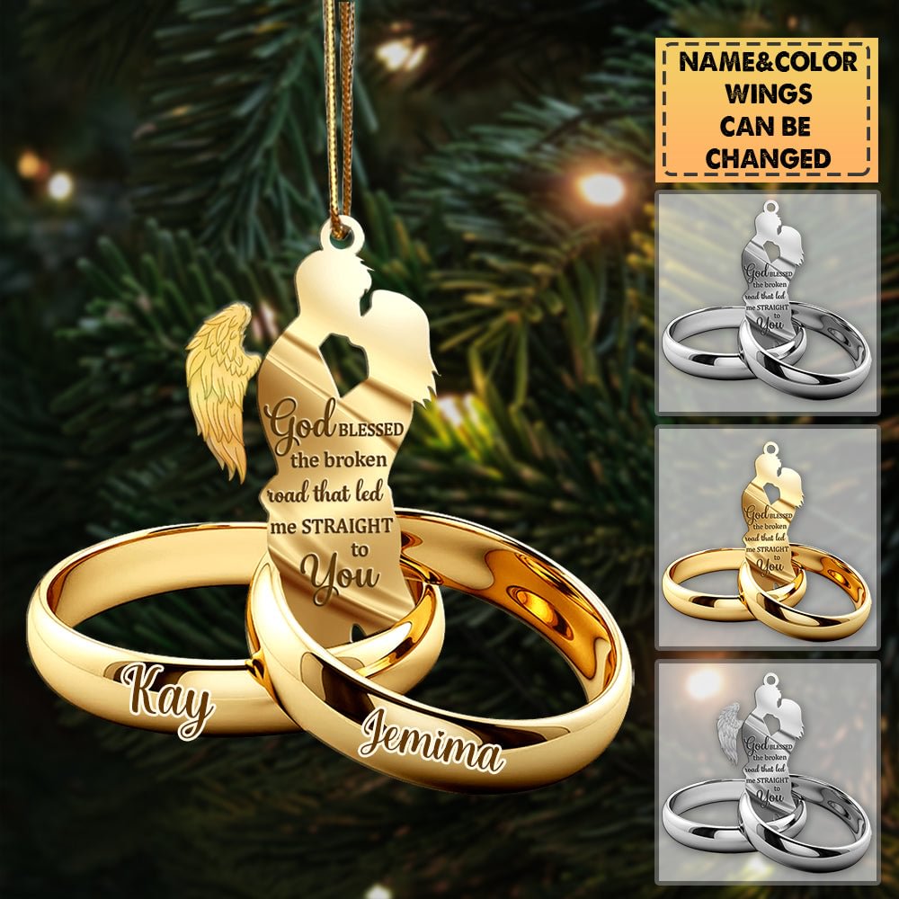 Couple Gift Couple Rings Personalized Ornament