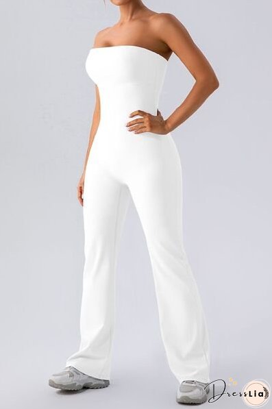 Sleeveless Straight Active Jumpsuit