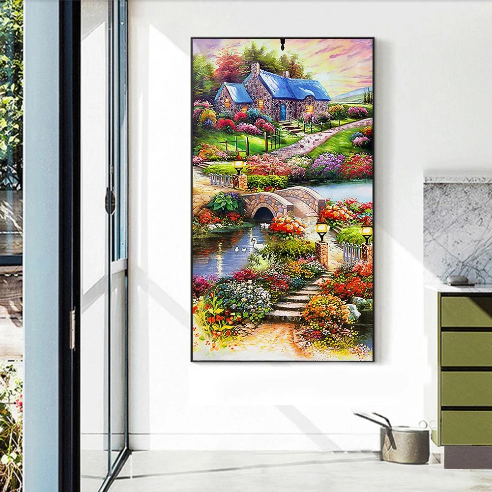 Diamond Painting - Special Shaped Drill - Idyllic Scenery(45*85cm)