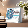 2026 DIY Special Shape Desktop Diamond Standing Calendar for Bedroom Living Room