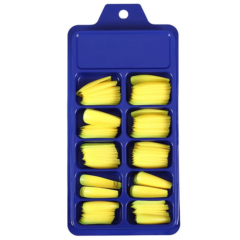 24/100 Pcs Solid Color False Nails Long Ballerina Simple Fake Nails Extension Nails Art UV Gel Acrylic Manicure Full Nail Tips