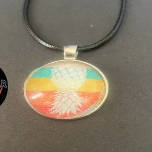 pornhint Pornhint Retro Upside-down Pineapple Necklace or Submissive Collar Charm Swinger Lifestyle Kink Wear BDSM