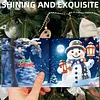 12Pcs Diamond Painting Winter Cartoon Greeting Card Set with Envelope