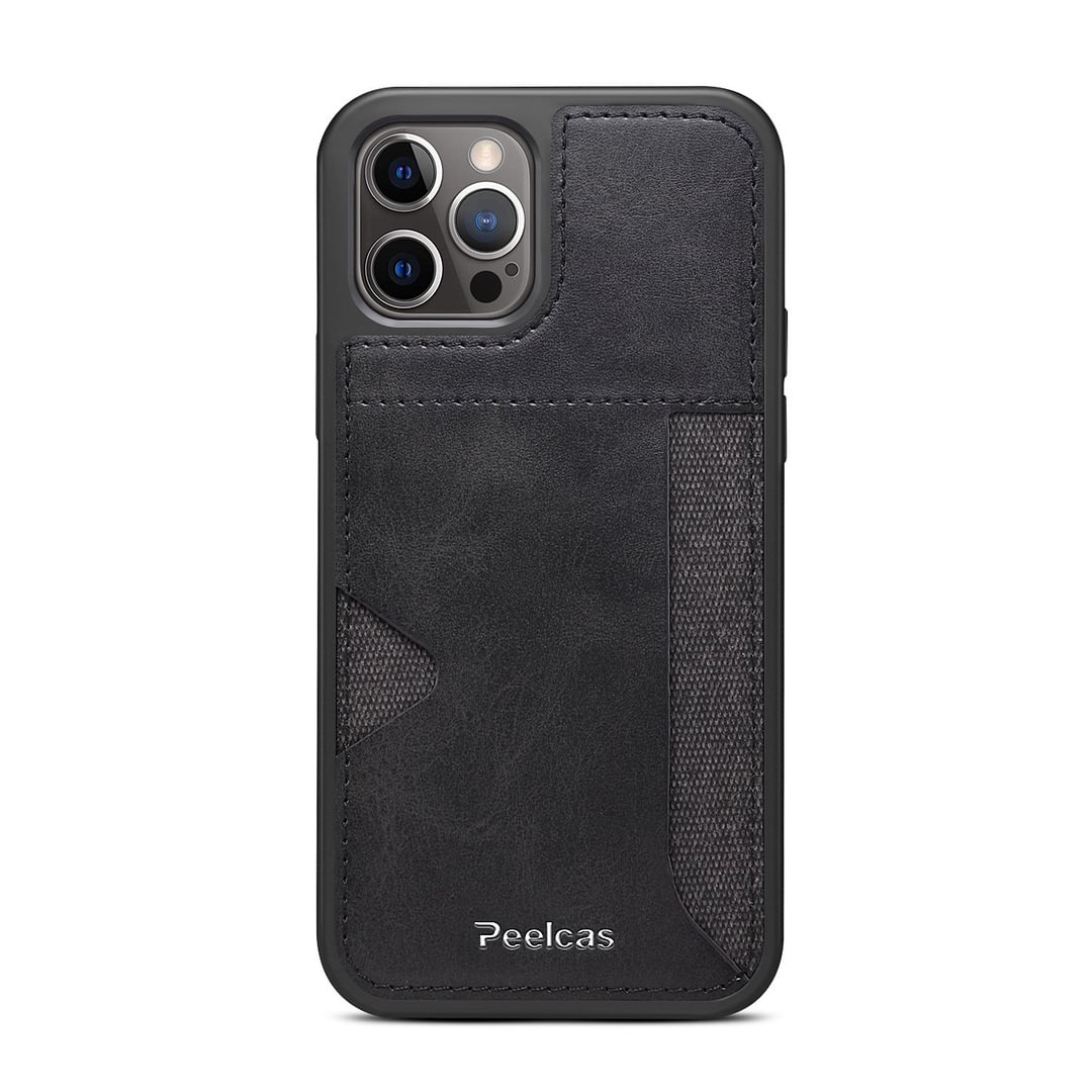 iPhone 14 Insert Card Leather Phone Case