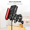 Cooling Motorcycle Phone Mount with USB/TYPE-C Charging Port Motorcycle Phone Holder 360 Rotation Cellphone Cradle Adjustable for 5.4-7.8 Inch Smartphone (Handlebar)