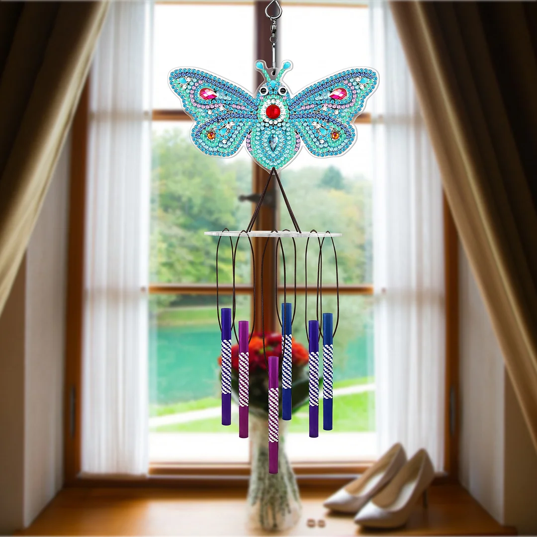 DIY Diamond Animal Wind Chime Pendant