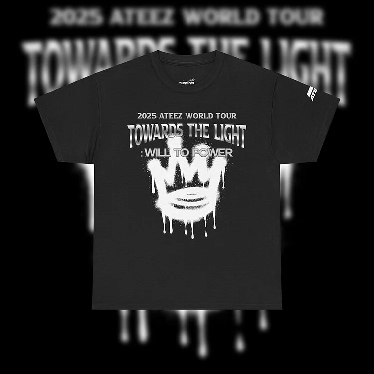 2025 Ateez Towards The Light: Will to Power Crown Design Tour T-Shirt officialateezshop