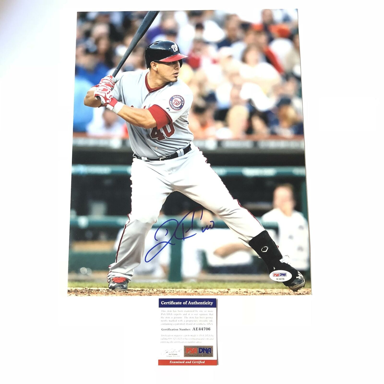 Wilson Ramos signed 11x14 Photo Poster painting PSA/DNA Washington Nationals Autographed