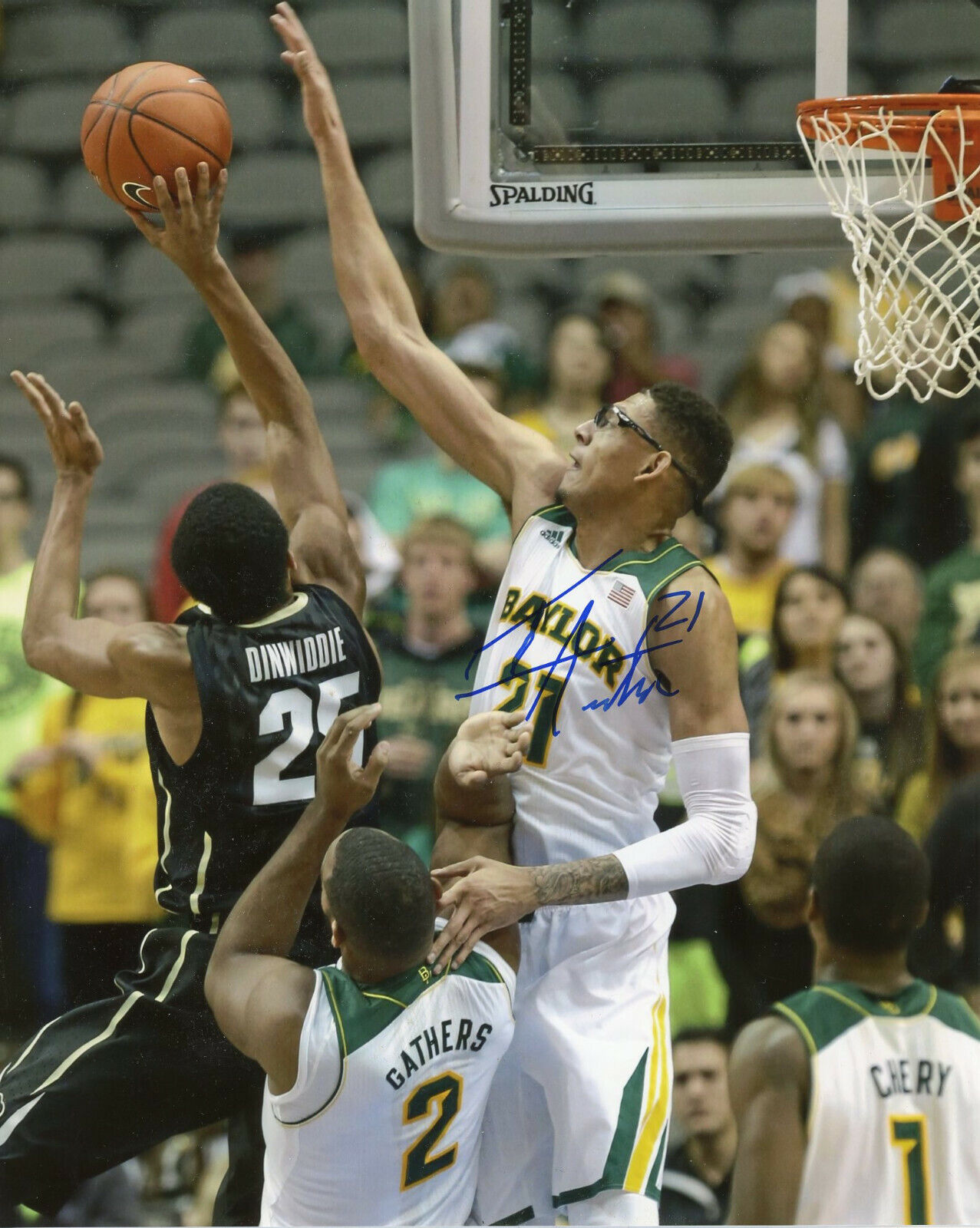 Isaiah Austin Autographed 8x10 Baylor Bears#S1264