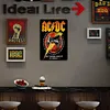 AC/DC - Panneaux en &eacute;tain m&eacute;tallique(20*30cm/30*40cm) - Musique