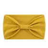 Stylish Plain Colors Elastic Knot Wide Hair Head Bands