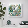 Christmas Elk - Diamond Painting - Full Round Drill (Canvas|30*30cm)