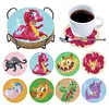 8Pcs/set Diamond Painting Cartoon Animal Coaster Cup Cushion Home Decor