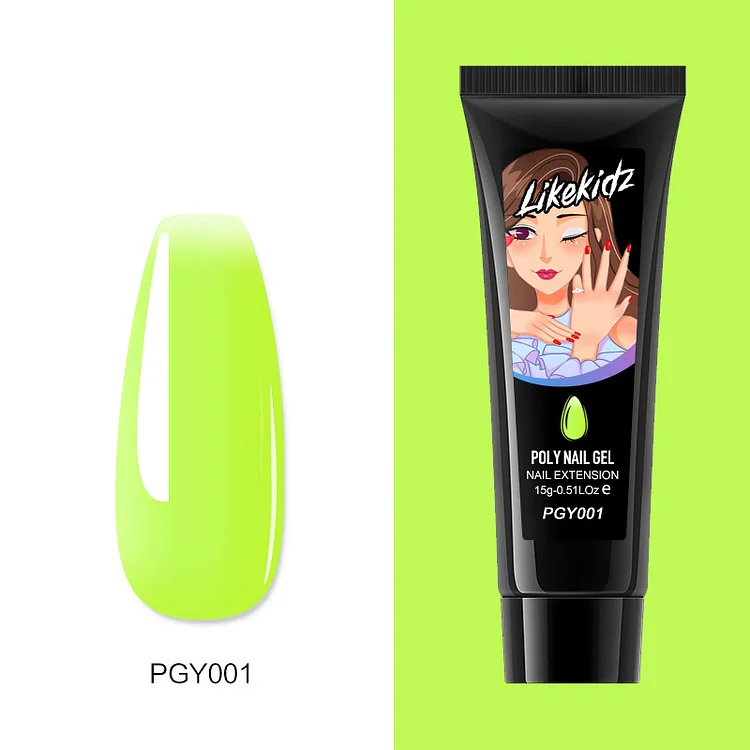 Poly Nail Gel - Fluorescent Green