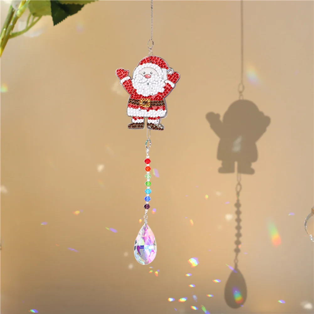 DIY Diamond Painting Sun Catcher - Santa Claus