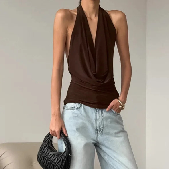 Sdrawing Sdrawing Autumn New Fold Design Sense Of Small To Close The Waist Hottie Style Long-Sleeved Bottom Shirt Woman