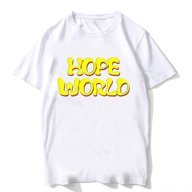 Female T-shirt harajuku shirts hope world clothes t shirt women tops friends vlone vintage stranger things ariana grande