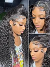 360 Lace Frontal Wig Human Hair Deep Wave Frontal Wigs Curly Human Hair Wig Brazilian Water Wave HD Lace Front Wigs For Women