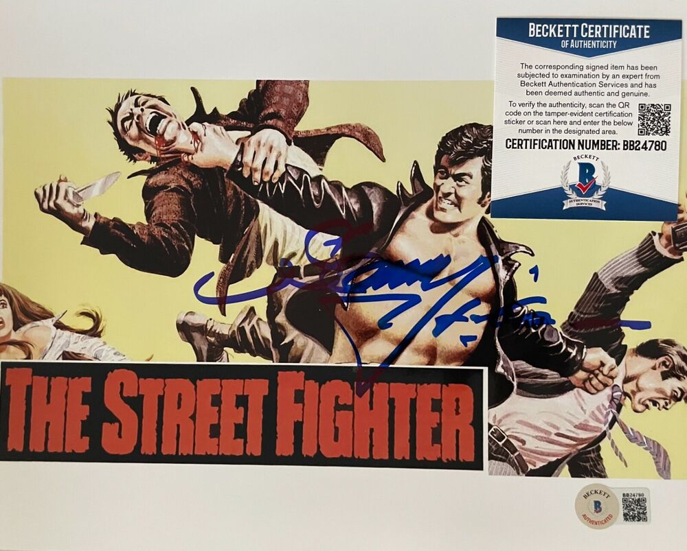 Sonny Chiba Street Fighter Original Autographed 8X10 Photo Poster painting 6 w/Beckett