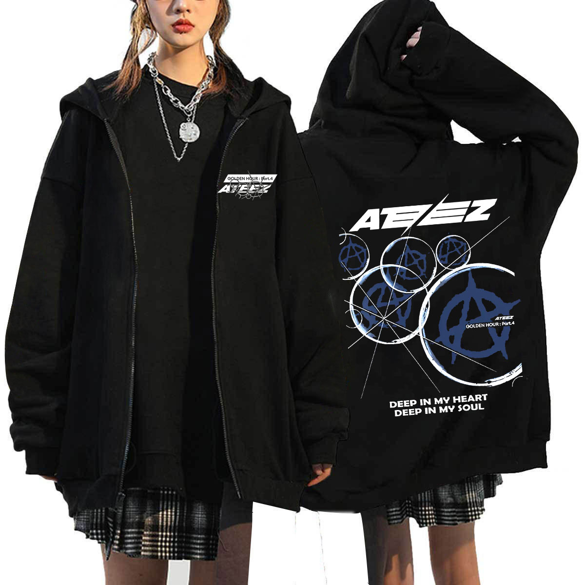 ATEEZ Golden Hour Part: 4 Adrenaline Zip Up Hoodie