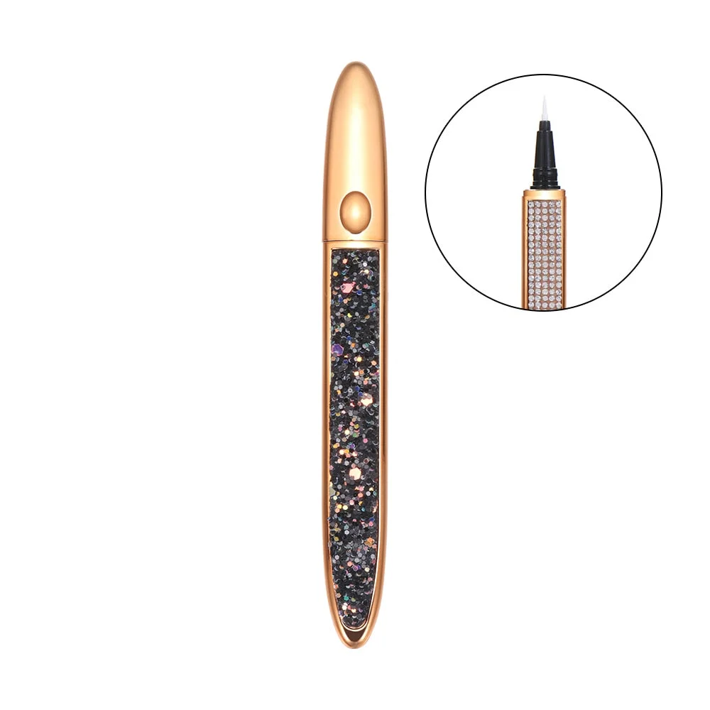 Magic Self-adhesive Liquid Eyeliner Pencil No Glue Magnetic Needed for Eyelashes Waterproof Eye Liner Pen Makeup Cosmetic