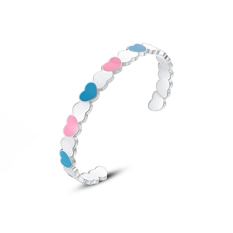 For Granddaughter - You Are Loved And Adored Beyond Measure Tricolor Heart Bracelet