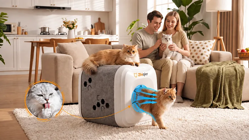 360° Self-Grooming Brush for Cat