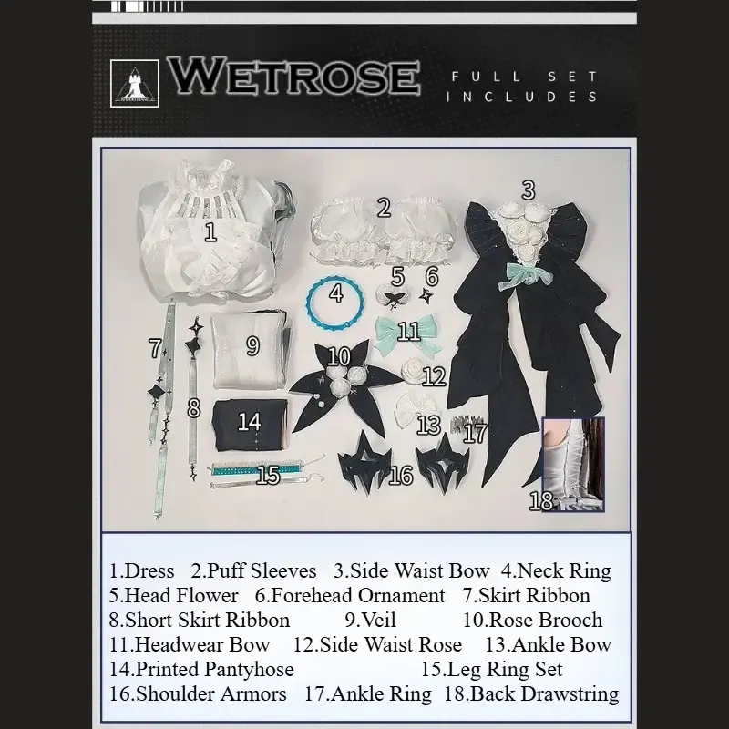 [Wetrose] Pre-Order Arknights Amiya Pearlescent Pageantry Dress Game Outfit Cosplay Costume