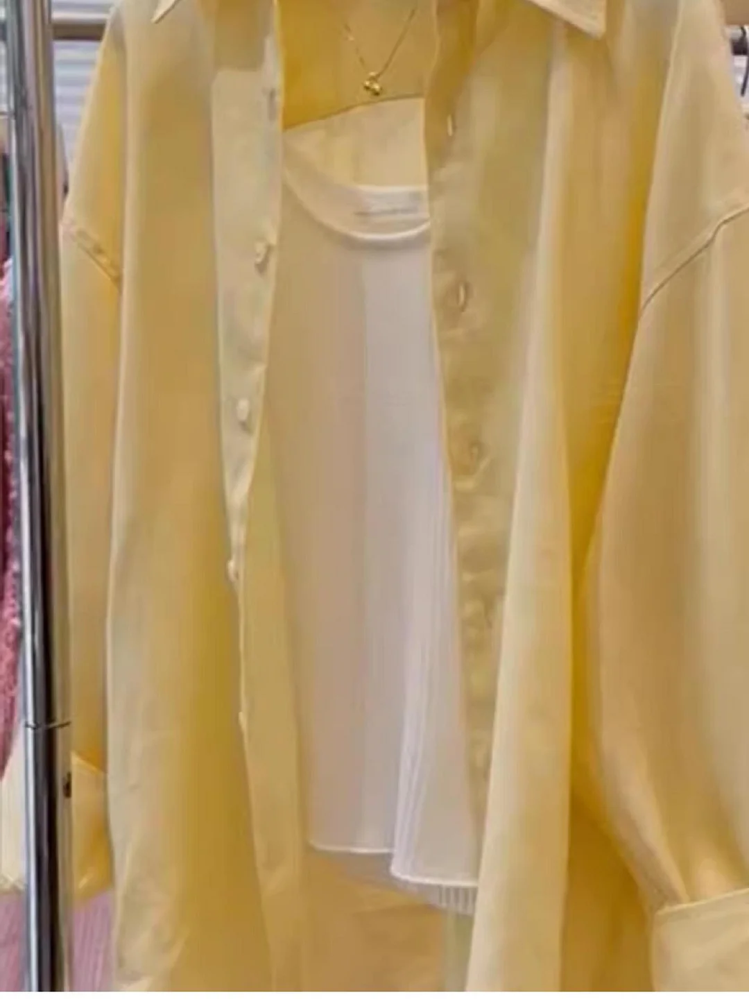 Athvotar Athvotar Lazy Goose Yellow Linen Sunscreen Shirt Women 2025 Summer New Korean Version Of Loose Cotton T-Shirt