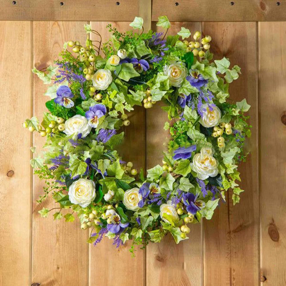 Summer Ivy Decoration Festive Simulation Wreath Hanging Ornament