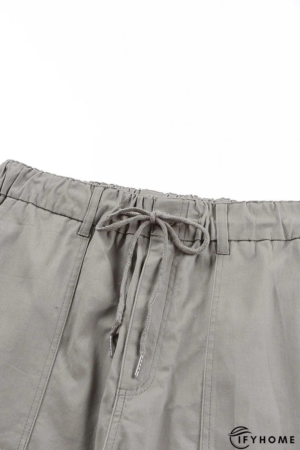Green Slim Fit Pocketed Twill Jogger Pants | IFYHOME
