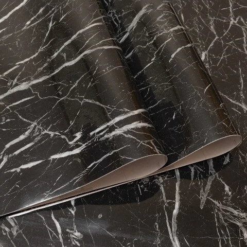 Wall Adhesive Paper Kitchen Wallpaper Waterproof Marble Film Self Adhesive Wallpaper For Modern Wall Self-Adhesive Vinyl Sticker