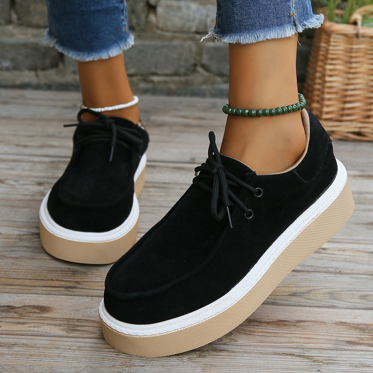 Mature Women Flats Casual Fashion Shoes