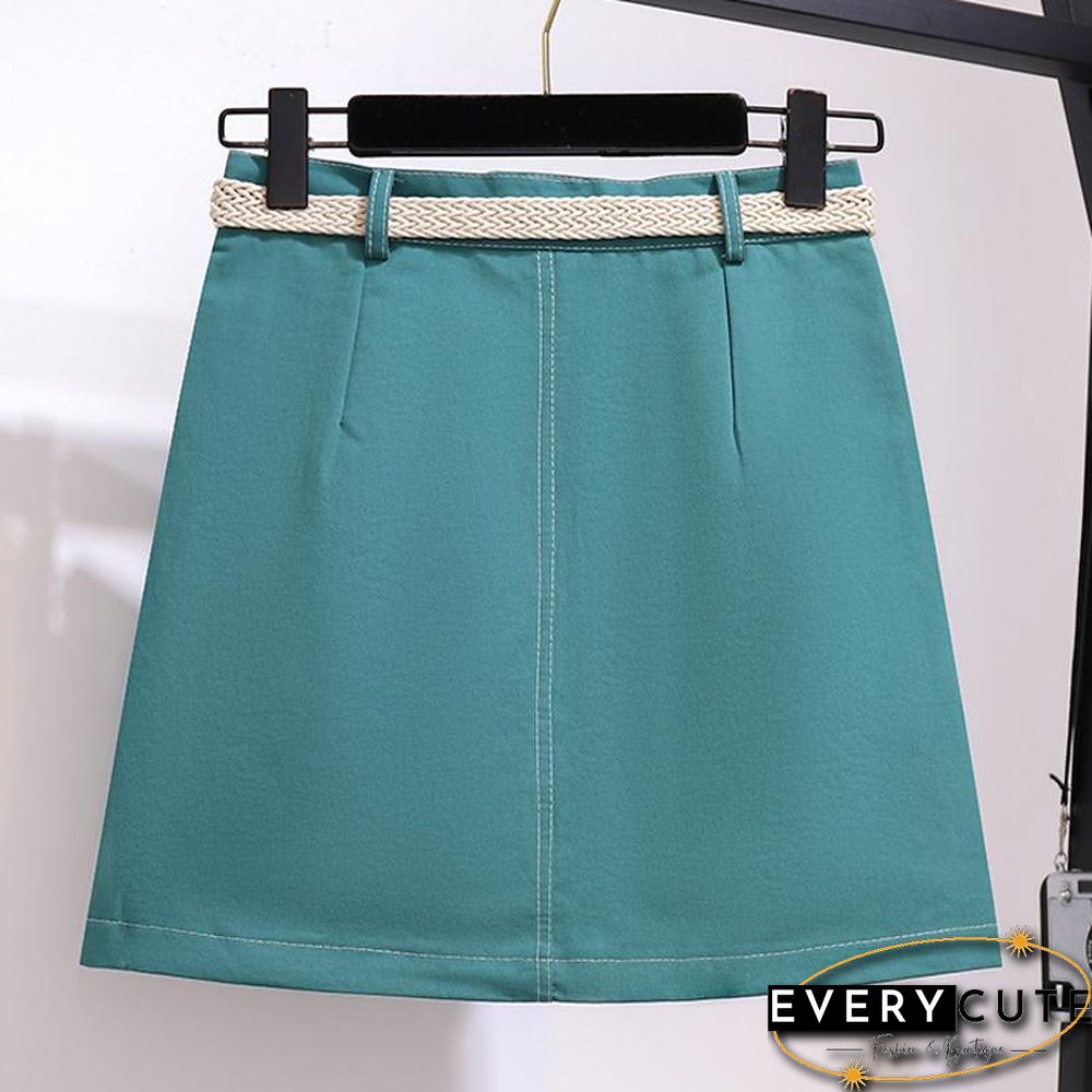 Elegant Lace Blouse+Belt Skirt P11368