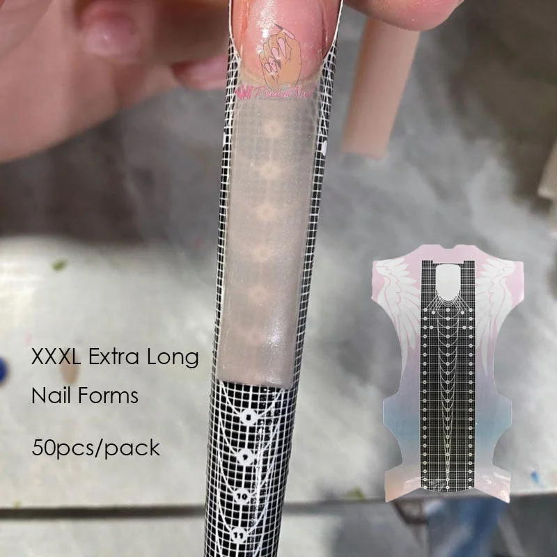 Sculpted Nails Professional Nail Art Tips Extension Forms Guide Stickers Self Adhesive Acrylic UV Gel Form Tool-Nail Inspo