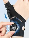 Rotary Adjustable Thumb Wristband Breathable Rotating Adjust Thumb Wrist Guard Non-Slip Tendon Sheath Wrist Protection Cover Men & Women Fitness Exercise Gloves