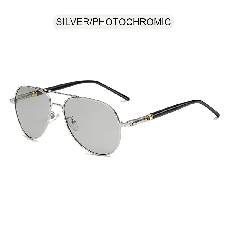 OLNYLO Vintage Fishing Polarized Photochromic Sunglasses Men Women Classic Pilot Male Chameleon Sun Glasses Discolor Shades