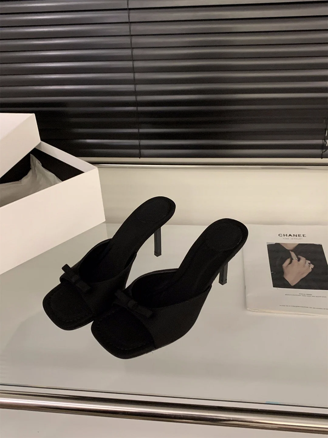 Breakj Breakj Leopard-Print High-Heeled Slippers Women's Shoes Fashion Wear 2025 New Summer Temperament French Cool Drag Sandals