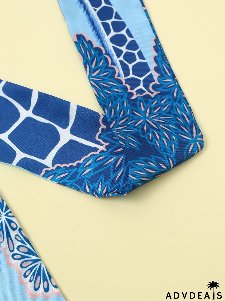 Animal Print Twilly Scarf