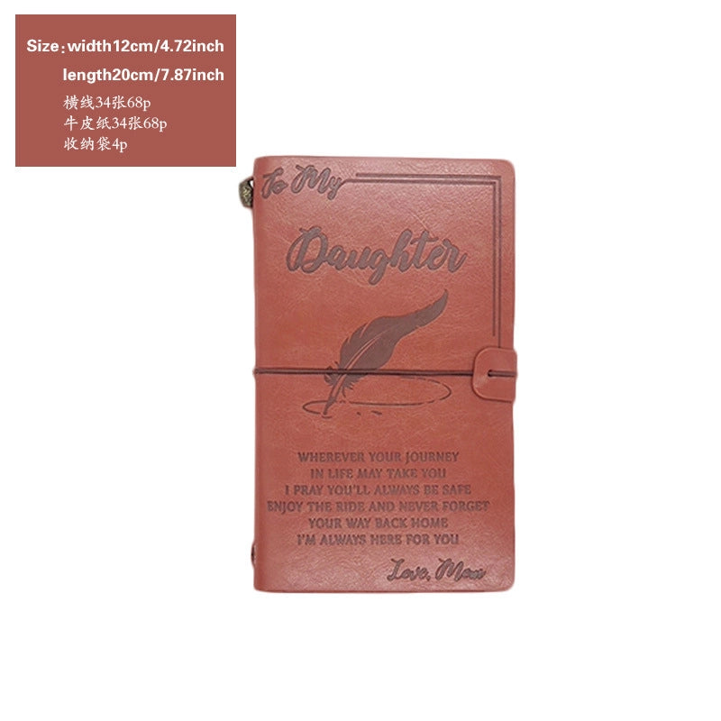 Creative Letter Imitation Leather Stationery Travel Journal Book Notebook