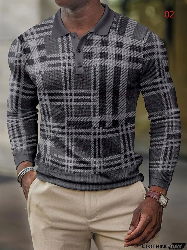 Autumn Winter Cozy Loose-fitting Oversized Polo Shirts For Male