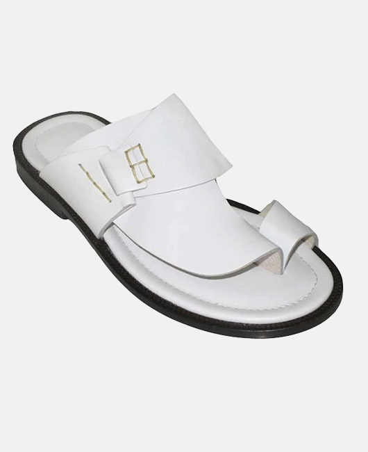 Beach Clip Toe PU Leather Solid Sandals