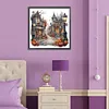 Halloween Pumpkin Street-Full Round Diamond Painting 30*30CM
