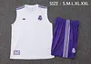2025/2026 Real Madrid Pre-Match Training White Vest+Shorts Football1:1 Thai Quality