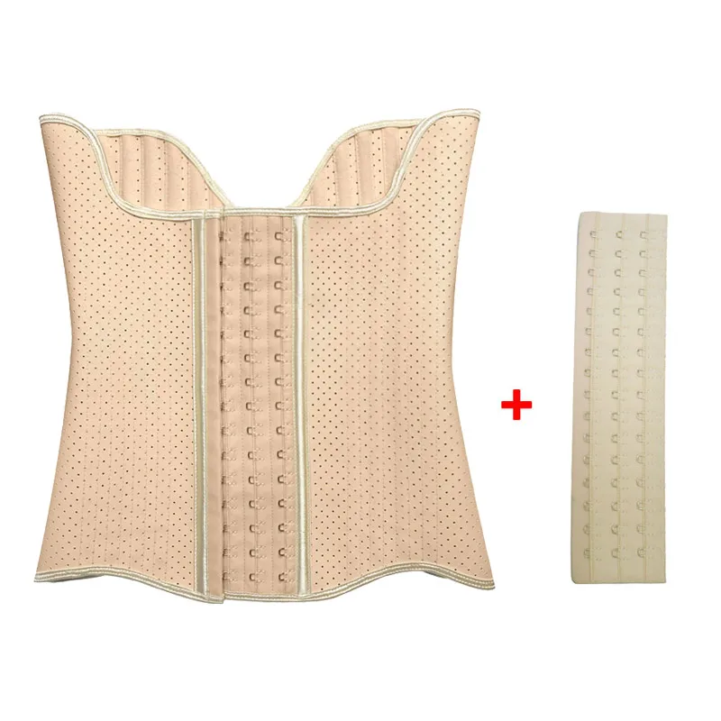 Giftitrends 25 Steel Bones Latex Waist Trainer Corset for Abdominal Contraction After Fitness Exercise Womens Waist Underbust Corsets