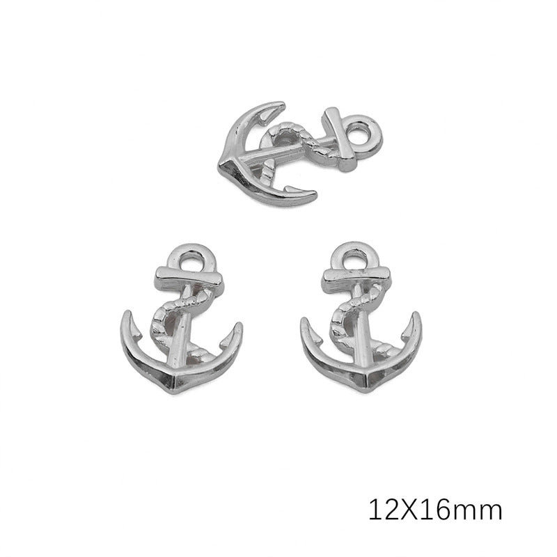 20 PCS/Package 304 Stainless Steel Solid Color Jewelry Accessories Pendant