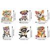 6pcs Acrylic Special Shape Dog Diamond Painting Fridge Magnet