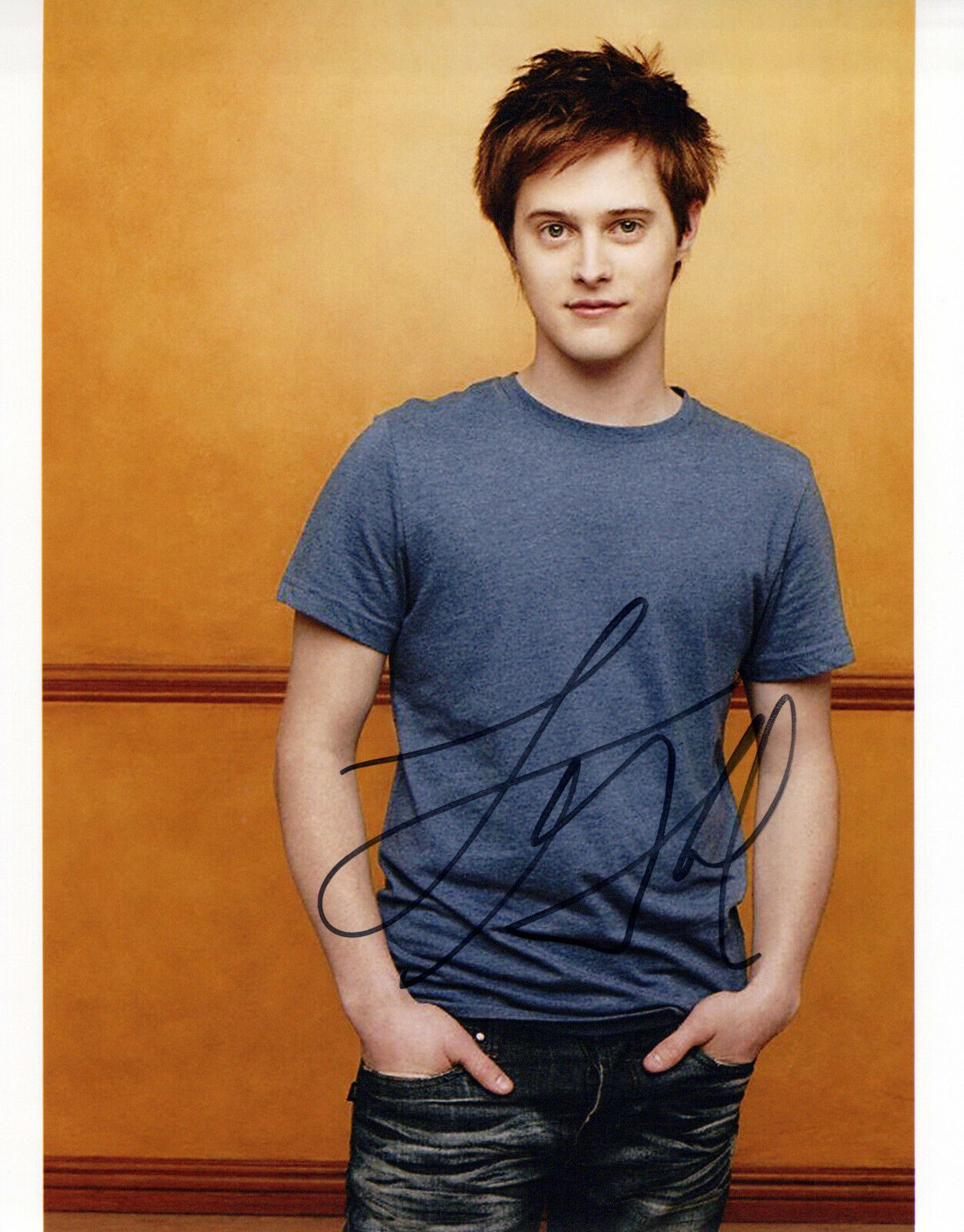 Lucas Grabeel head shot autographed Photo Poster painting signed 8x10 #3